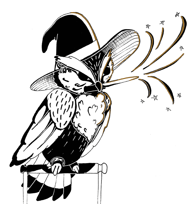 680x709 Inktober Day Wizards Owl Sharpie Ink Illustration Artist