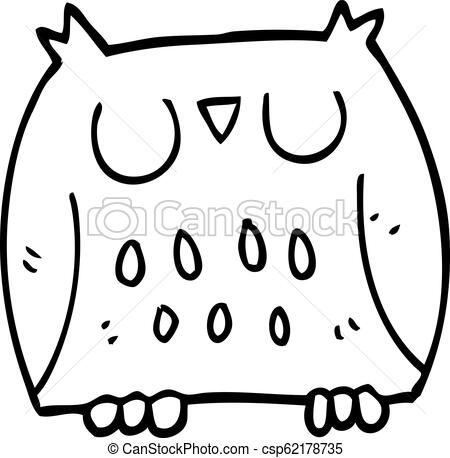450x458 Line Drawing Cartoon Cute Owl