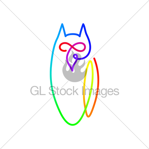 500x500 Vector Continuous Line Drawing Bird Owl Owl Logo Design Gl