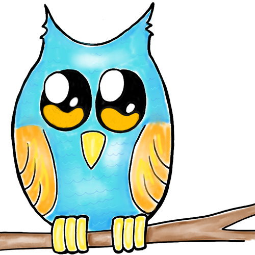 500x500 How To Draw Owl On Branch Easy Drawing Tutorial For Kids How