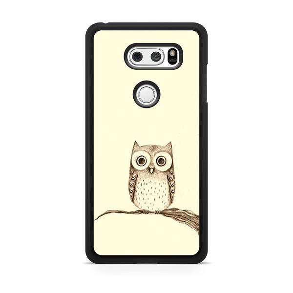 600x600 Owl On Branch Drawing Lg Case Skicase