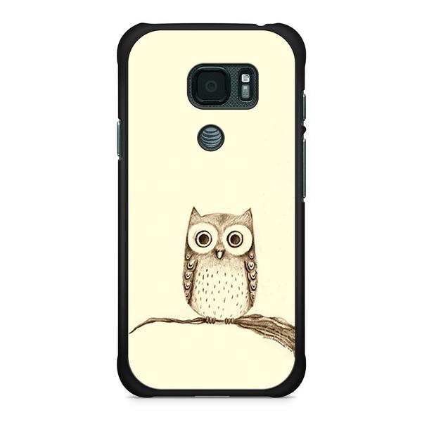 600x600 Owl On Branch Drawing Samsung Galaxy Active Case Skicase