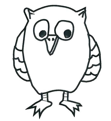459x500 Owl Drawing Outline Coloring Cartoon Owl Outline Drawing