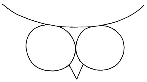 500x282 Owl Drawing Outline Outline Of Owls Drawings Owl Face Outline