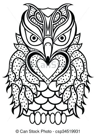 337x470 Owl Outline Owl Outline Format