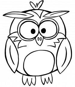 250x288 Vector Outline Owl, Picture