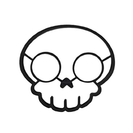 425x425 side up skull owl silicone egg frying mold mould