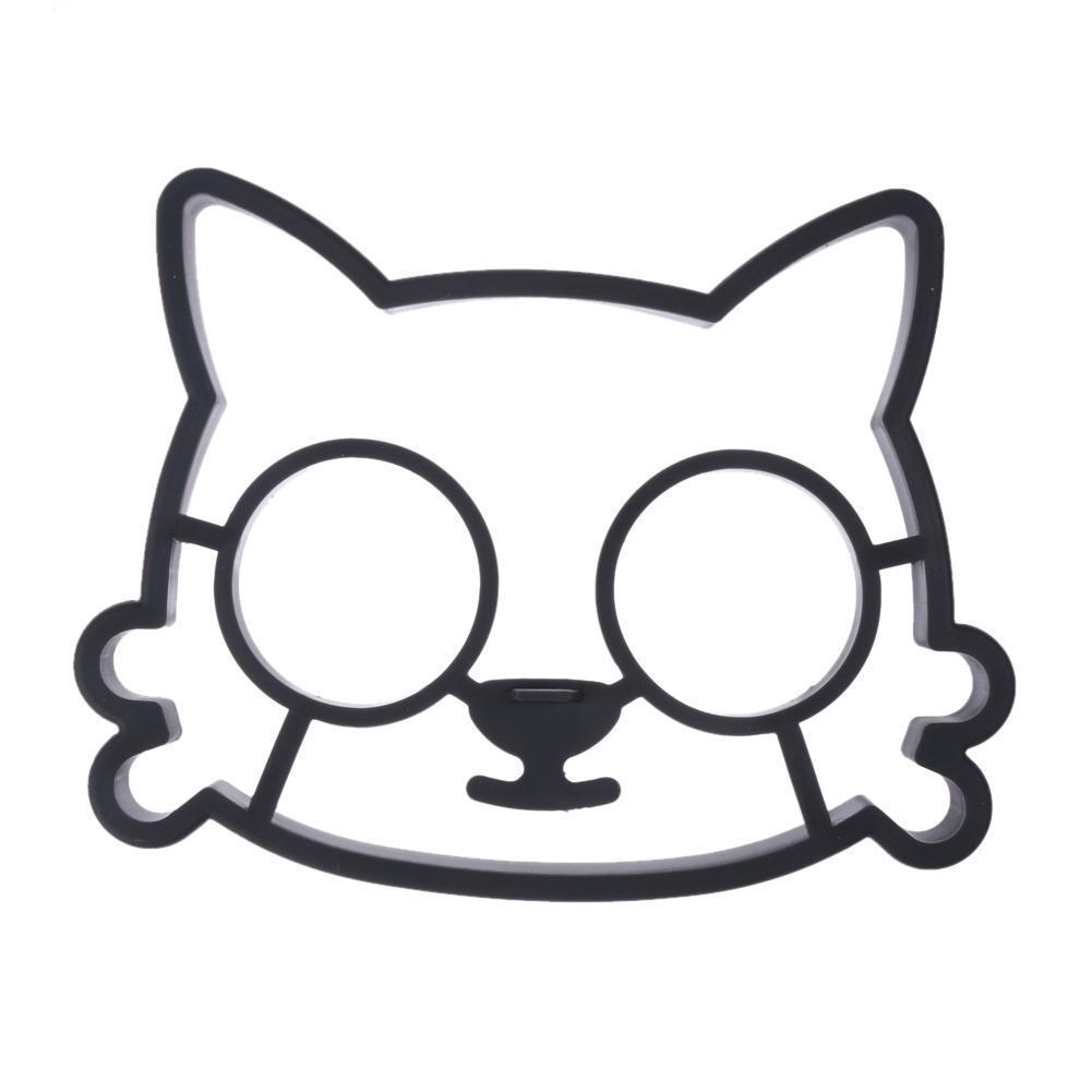 1001x1001 cat, owl skull silicone egg and pancake molds