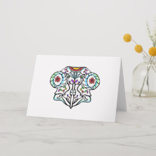 307x307 Day Of The Dead Owl Cards, Greeting Cards More Zazzle Ca