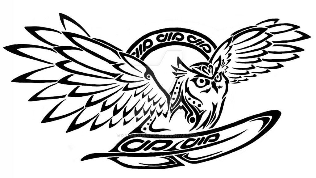 Owl Totem Pole Drawing