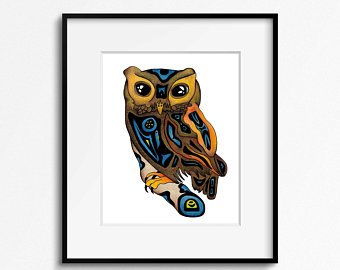 340x270 Haida Owl Etsy