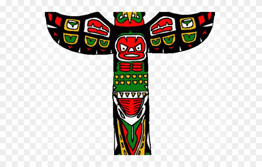 880x560 Indian Clipart Totem Pole