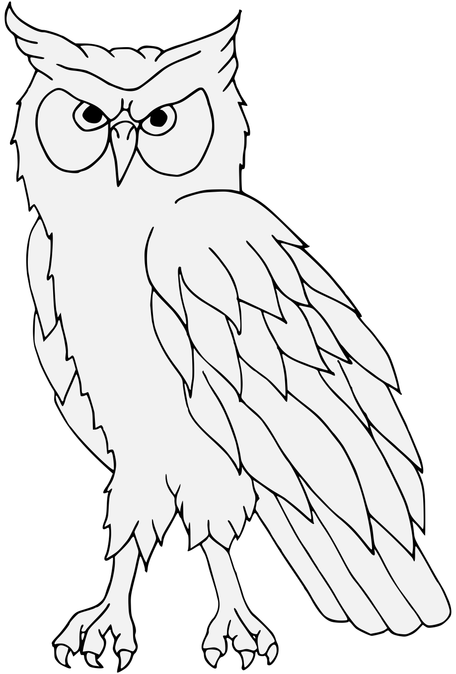 Owl Wings Drawing Free download on ClipArtMag