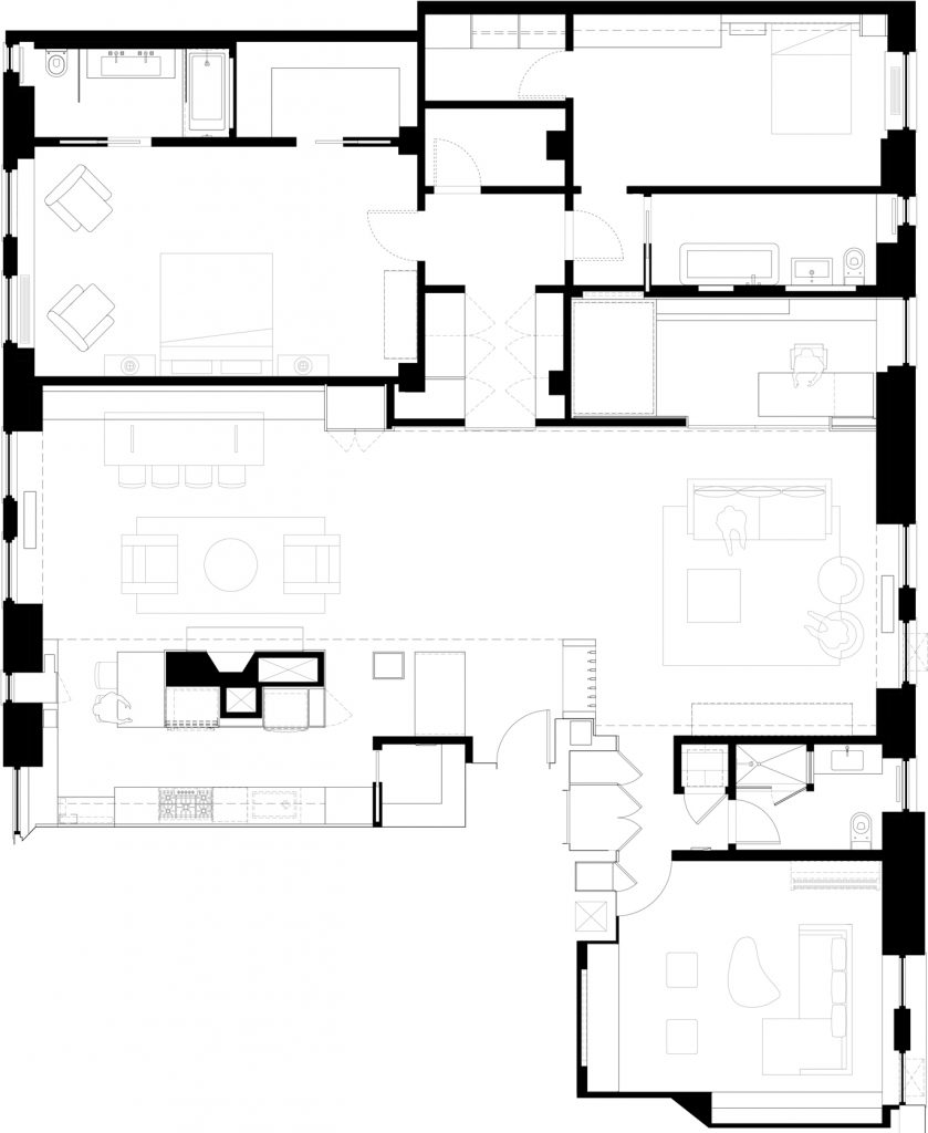 839x1024 upper west side prewar loft shakespeare gordon vlado architects