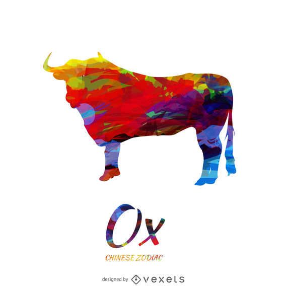 570x570 Chinese Zodiac Ox Drawing