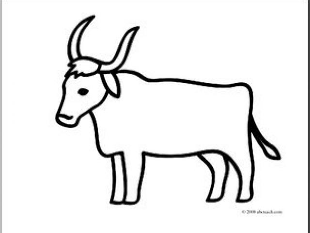 640x480 Ox Clipart Drawing