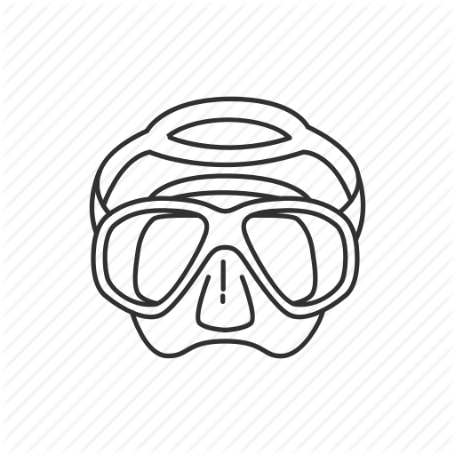 512x512 Collection Of Free Goggles Drawing Scuba Mask Download On Ui Ex