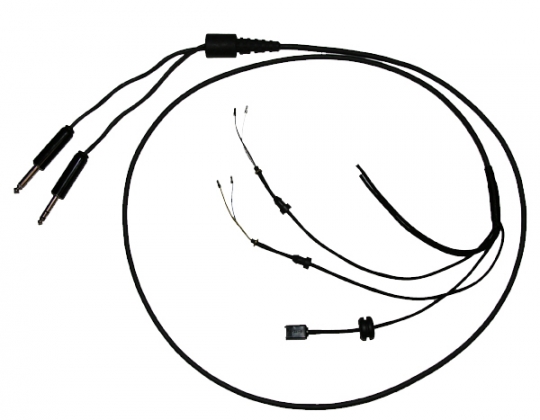 540x420 Flight Helmet Communications Cord With Ga Plugs