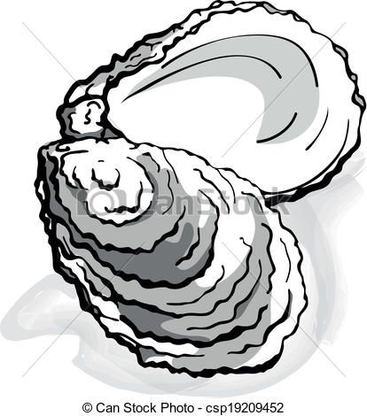 414x470 Collection Of Oyster Shell Clipart Oysters Shell