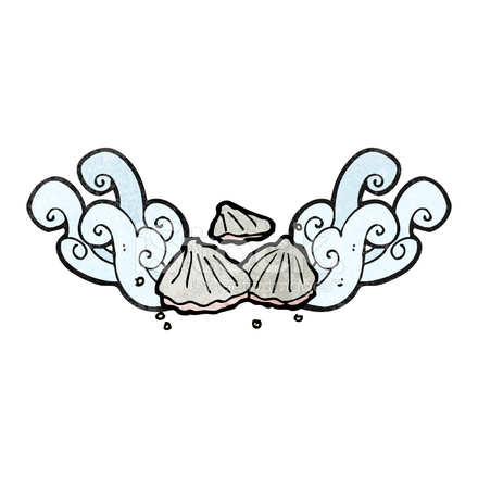 440x440 Cartoon Oyster Stock Vector