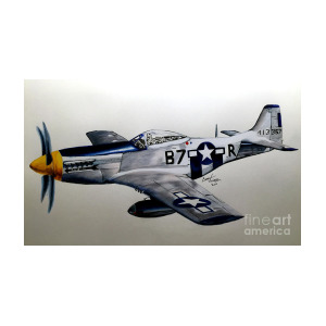 300x300 North American P Mustang Drawing