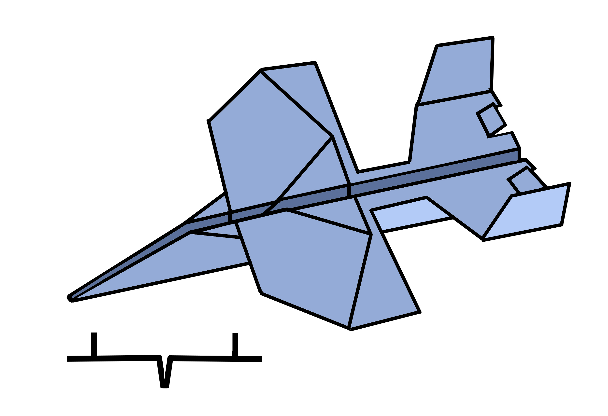 2475x1694 P Mustang Paper Airplane