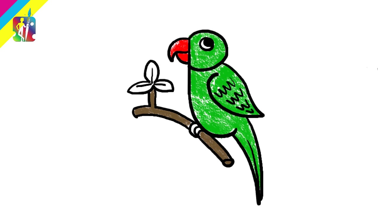 1280x720 How To Turn Letter P Into A Cartoon Parrot ! Learn Drawing Art