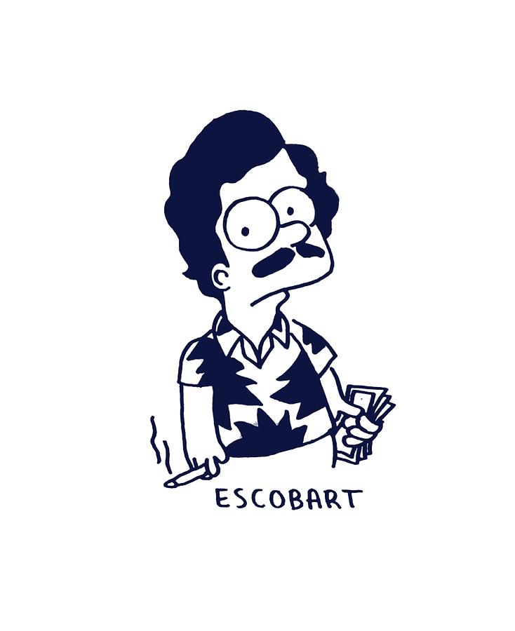 734x900 Pablo Escobar Digital Art