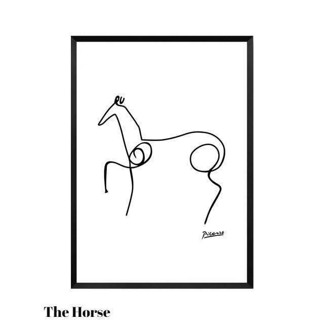 640x640 The Line Drawings Of Pablo Picasso' Print On Canvas Warblers