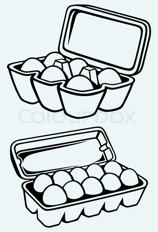 544x800 Eggs In A Carton Package Image Stock Vector Colourbox