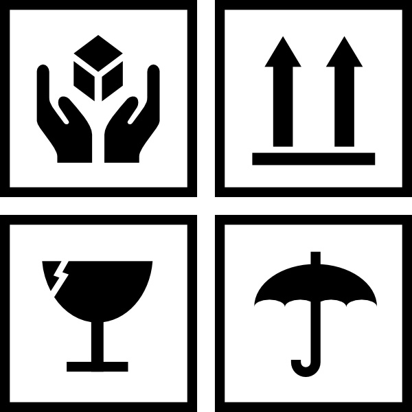 600x600 Package Handling Symbols Clip Art Free Vector In Open Office