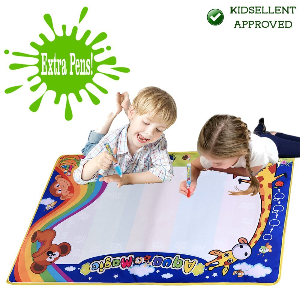 1000x1000 Kidsellent Extra Large Aqua Doodle Magic Mat Package