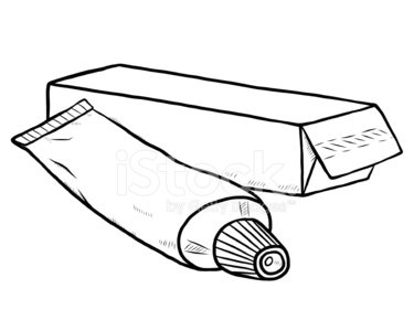 375x300 Toothpaste With Package Box Premium Clipart