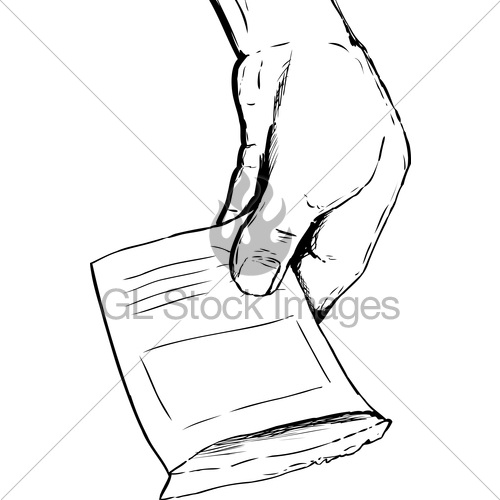 500x500 Hand Holding Empty Seed Packet Gl Stock Images
