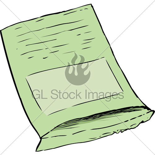 500x500 Single Empty Seed Package Over White Gl Stock Images