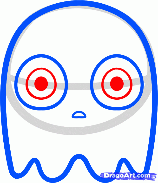 656x760 how to draw a pac man ghost, pinky, step