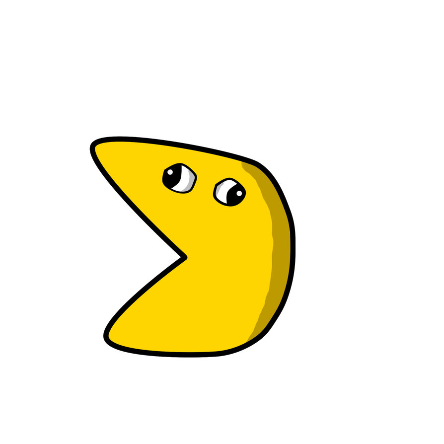 894x894 Most Retarded Pacman Drawing