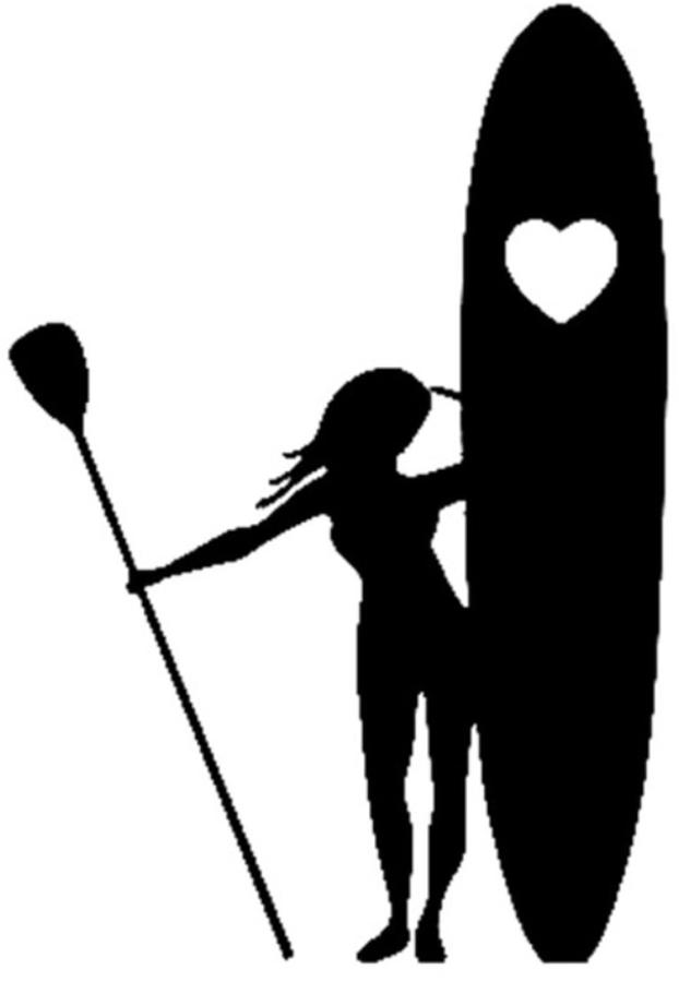 622x900 Paddle Girl Drawing