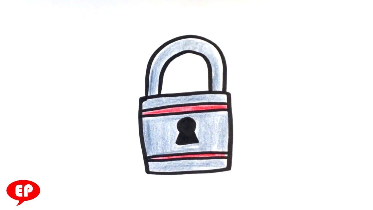 1280x720 How To Draw A Lock