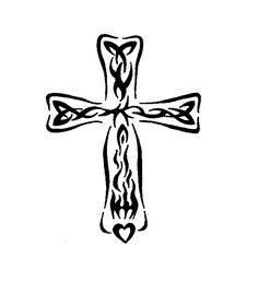 236x280 Elegant Pagan Cross Tattoo Designs