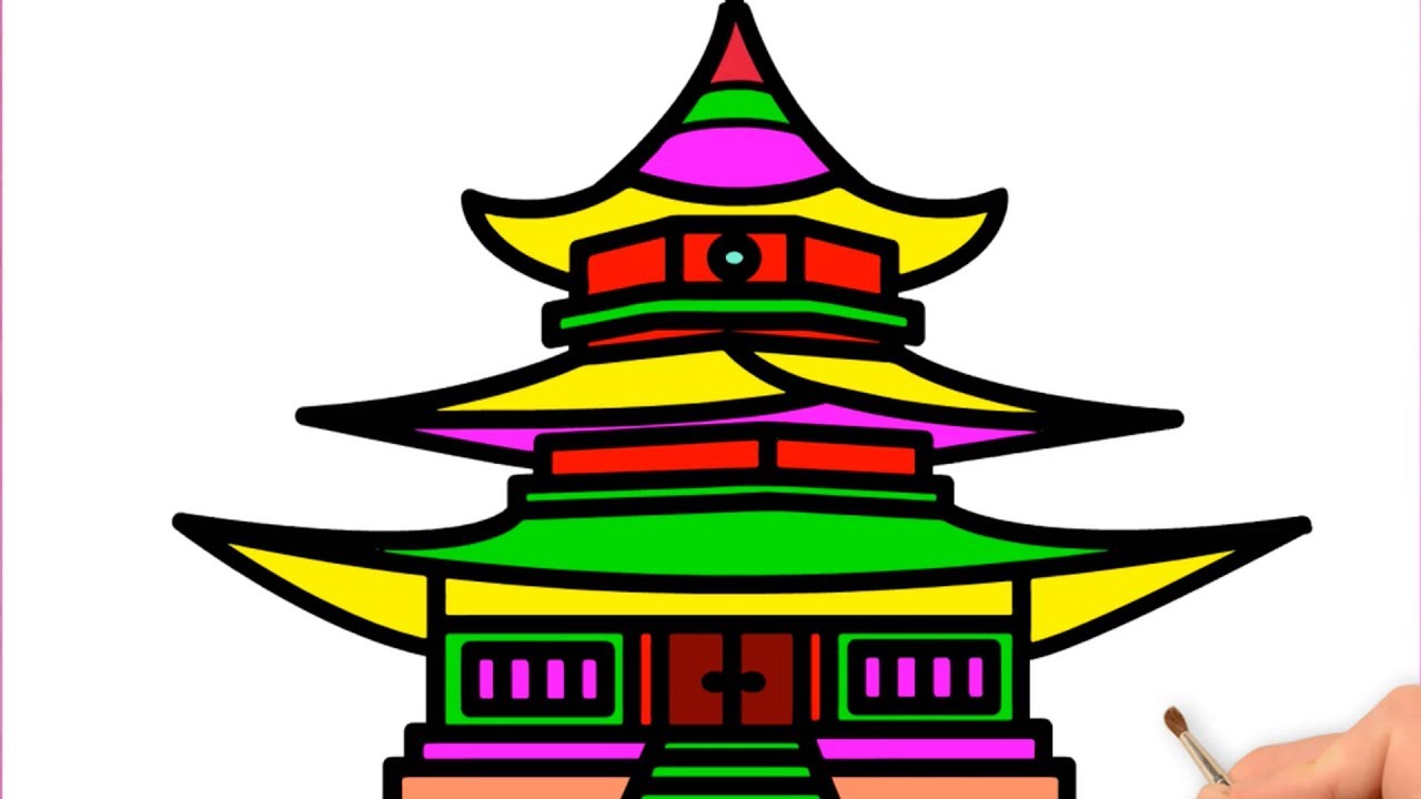 1280x720 How To Draw A Castle For Kids Castle Drawing For Kids