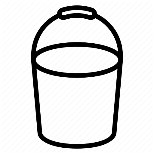 512x512 Bucket, Color, Firefighter, Pail, Water Icon
