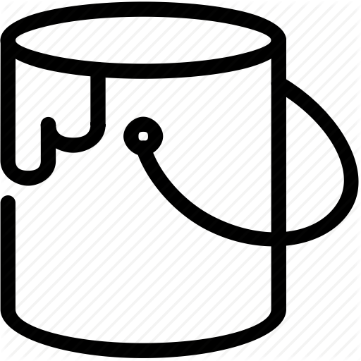 512x512 Bucket, Color, Paint Icon