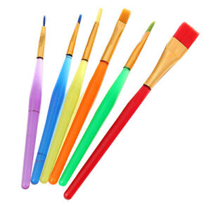 300x300 Pcs Brush Set Plastic Transparent Colorful Brushes For Painting