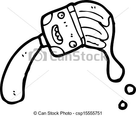 450x384 Messy Paint Brush Cartoon Character
