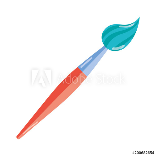 500x500 Art Paintbrush Drawing Tool Design