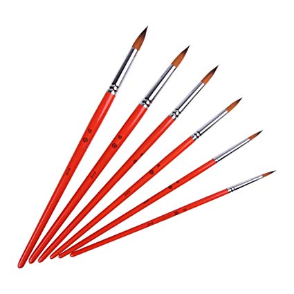 425x425 Shuohu Round Head Painting Oil Brush Set Nylon