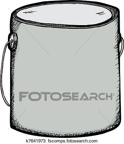 406x470 Paint Can And Brush Clip Art Free Vector In Open Office Drawing