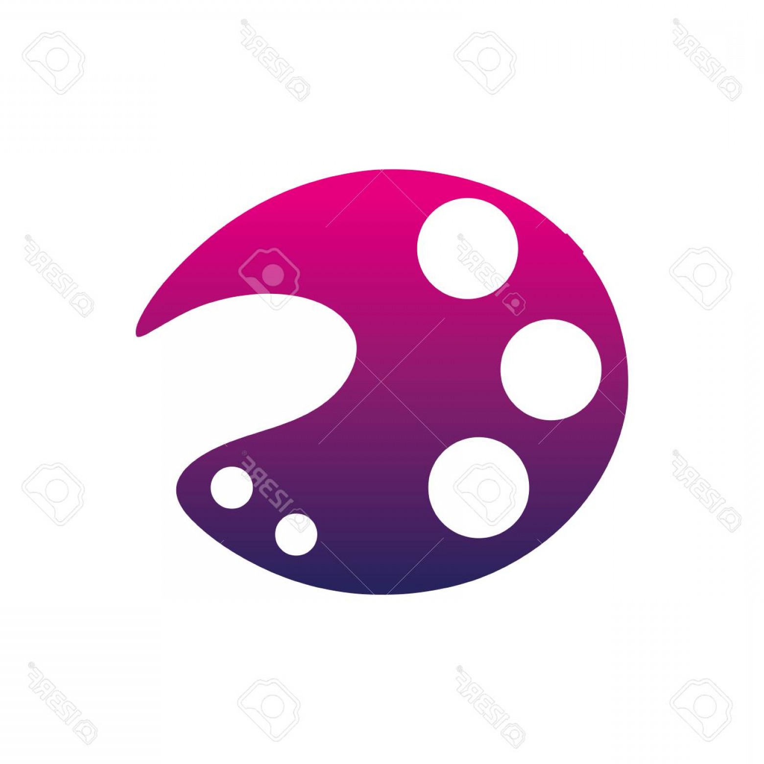 1560x1560 Photostock Vector Silhouette Art Palette Tool To Paint And Drawing