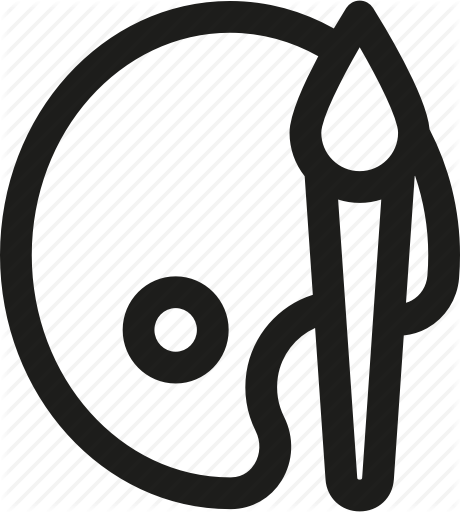 460x512 Art, Brush, Design, Drawing, Paint, Painting, Palette Icon